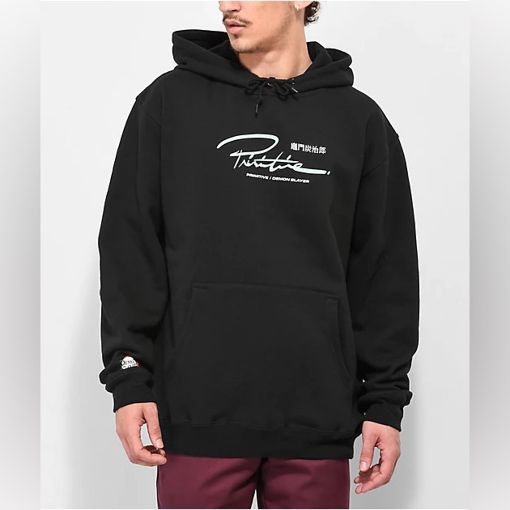 Primitive x Demon Slayer Official Collaboration Tanjiro Hoodie in Black L